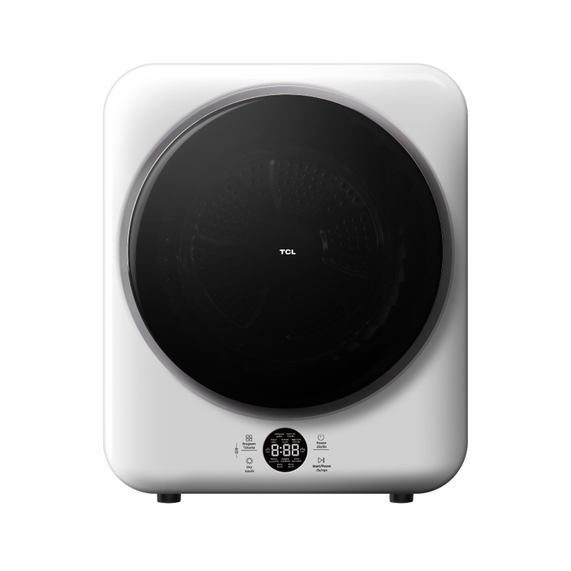 เครื่องอบผ้าฝาหน้า TCL WT04KFDYW 4 กก. VENTING สีขาว